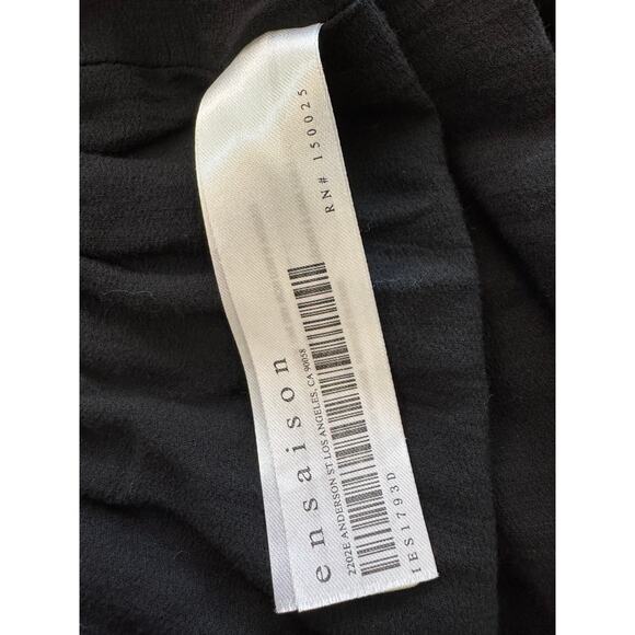 New EN SAISON ANTHROPOLOGIE Women's Black Tiered Mini Dress Size S - Picture 5 of 5